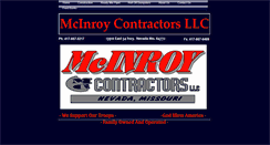 Desktop Screenshot of mcinroycontractorsllc.com
