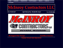 Tablet Screenshot of mcinroycontractorsllc.com
